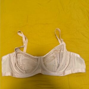 Savage X Fenty Cream Mesh Bra